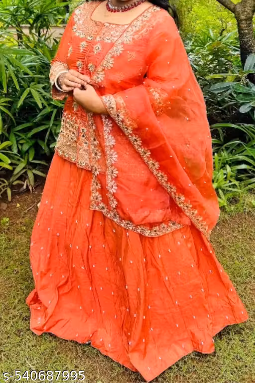 New Designer Party Top Lehenga & Dupatta S